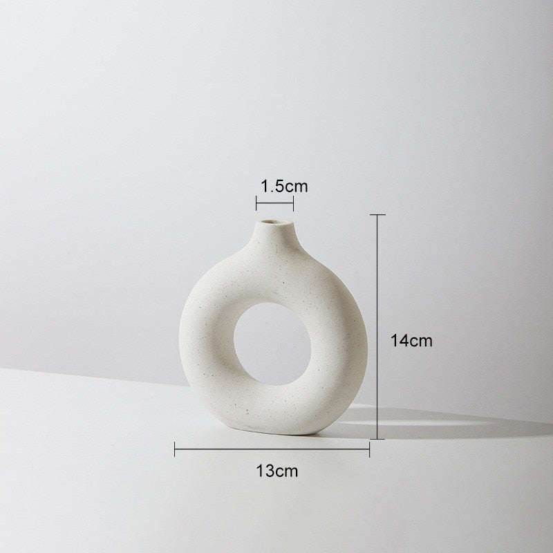 Nordic Circular Hollow Vase