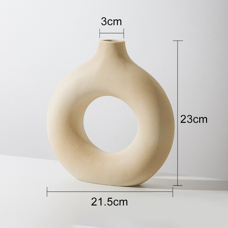 Nordic Circular Hollow Vase