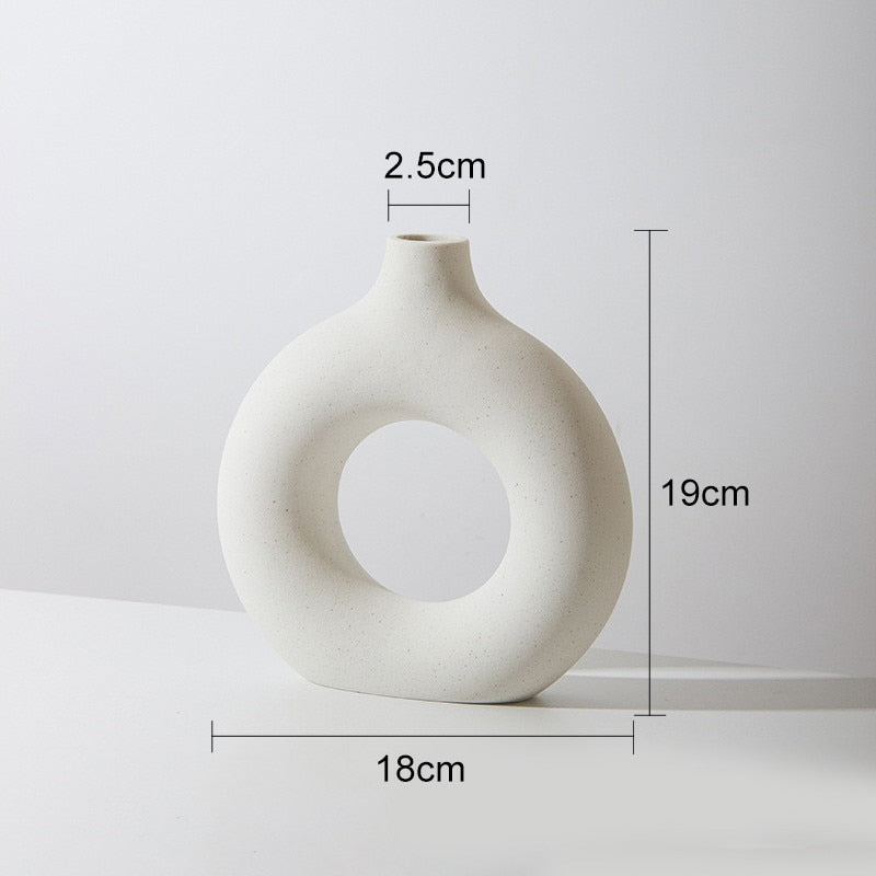 Nordic Circular Hollow Vase