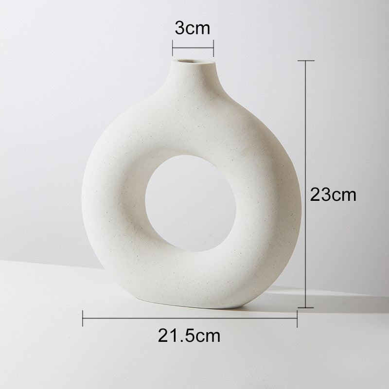 Nordic Circular Hollow Vase