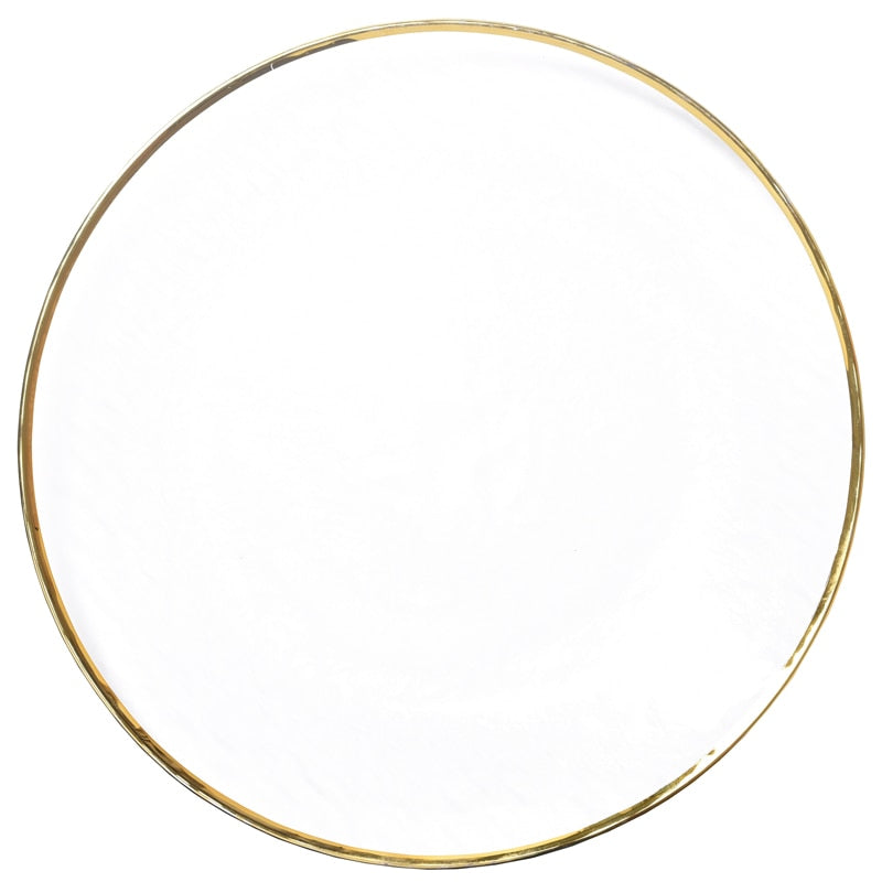 Nordic Glass Clear/Gold Dinnerware