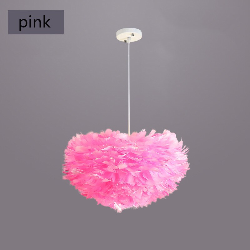 Modern Romantic Loft Goose feather Pendant Light