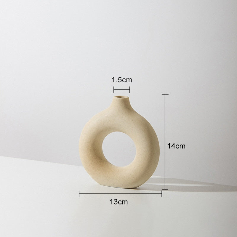 Nordic Circular Hollow Vase