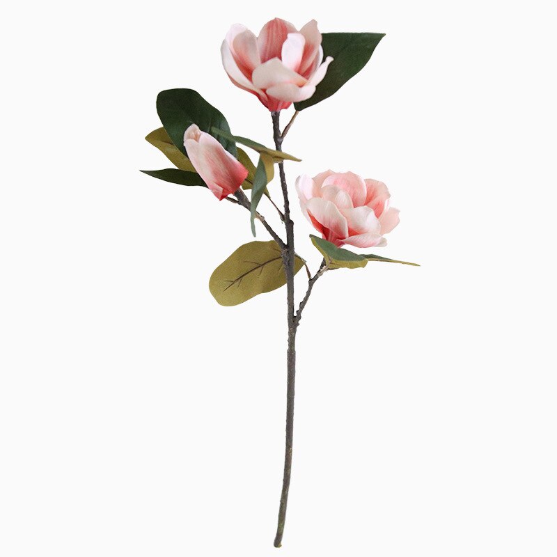 3 Head Magnolia Flower Simulation Artificial Fllower Home Decoration