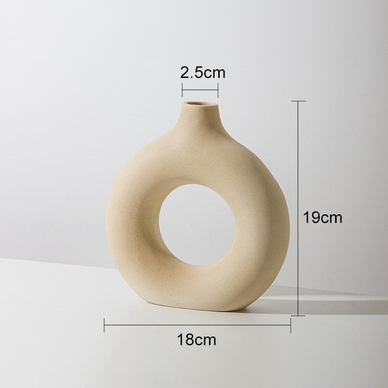 Nordic Circular Hollow Vase