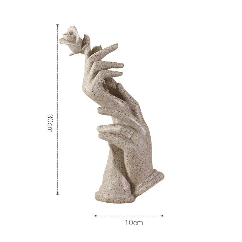 Hand-held Rose Sculpture