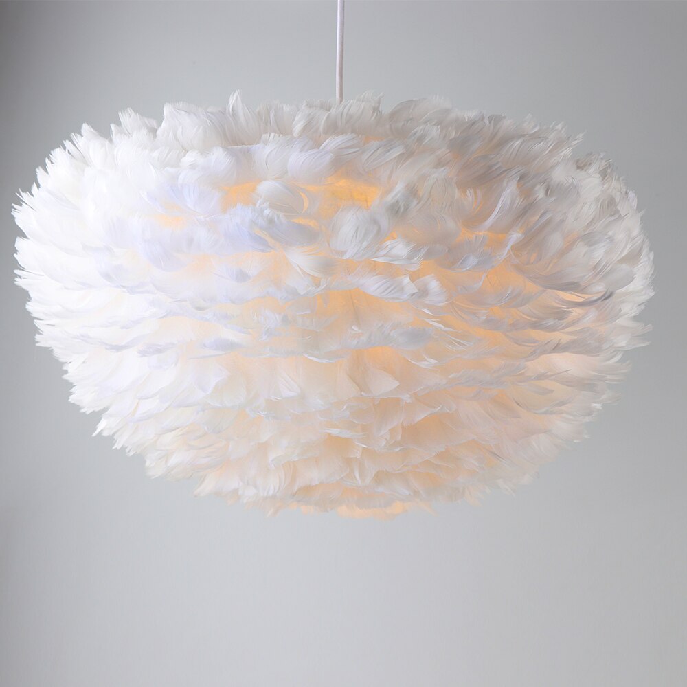 Modern Romantic Loft Goose feather Pendant Light