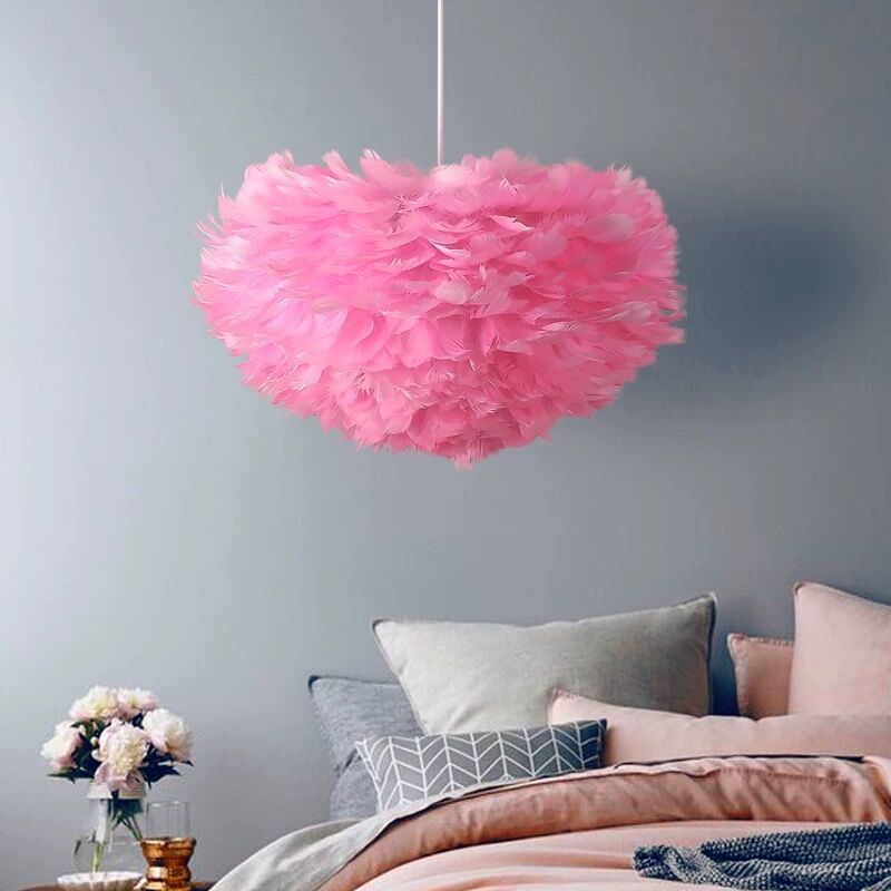 Modern Romantic Loft Goose feather Pendant Light