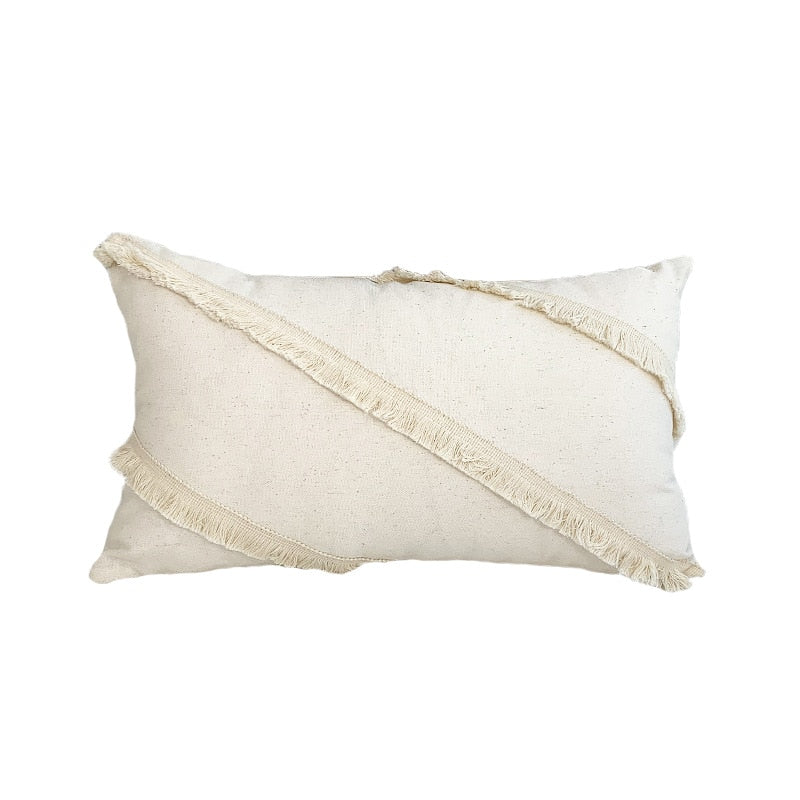 Boho Linen Cotton Pillow Cover