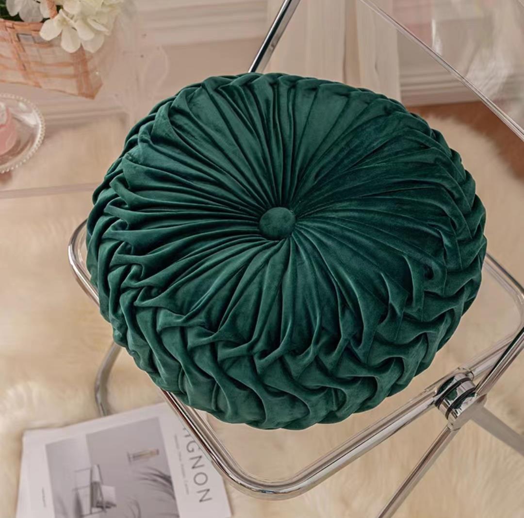 35x35cm Round Velvet Seat Cushion