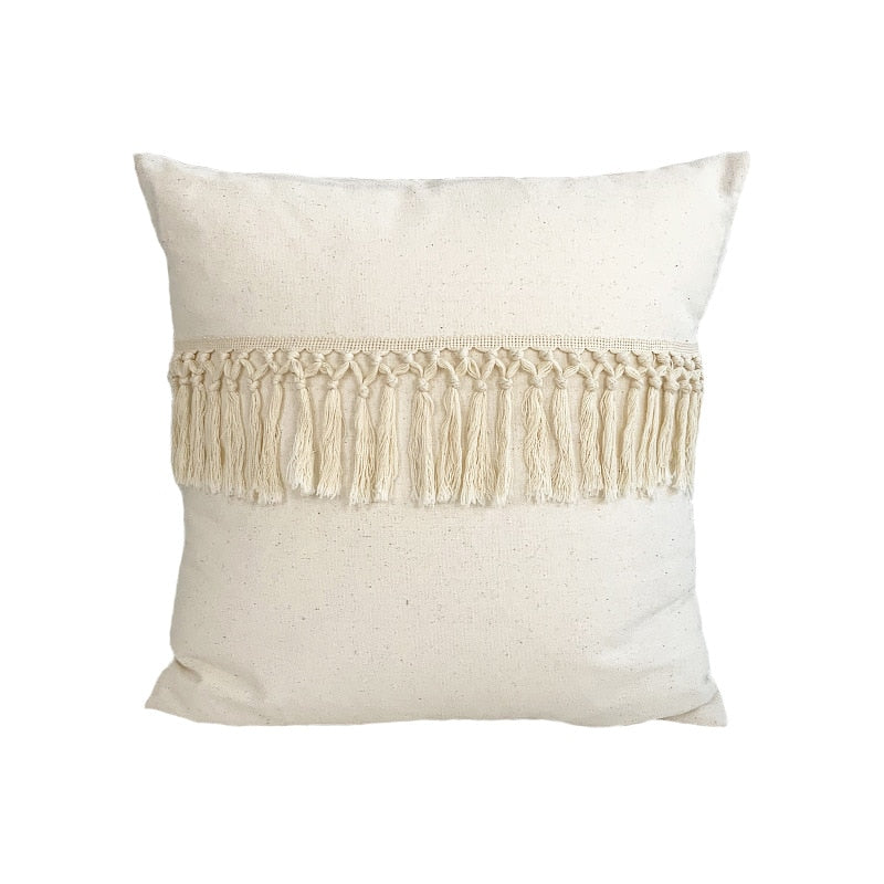 Boho Linen Cotton Pillow Cover