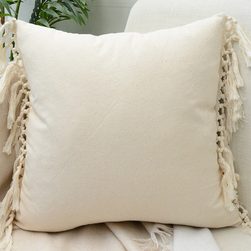 Boho Linen Cotton Pillow Cover