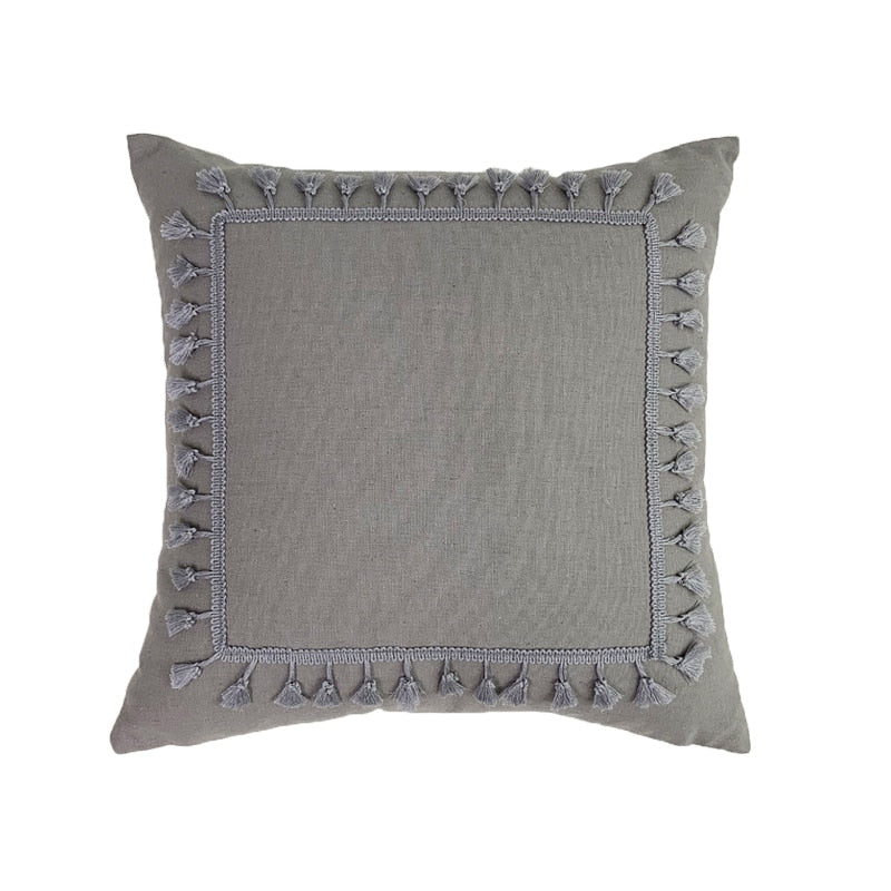 Boho Linen Cotton Pillow Cover