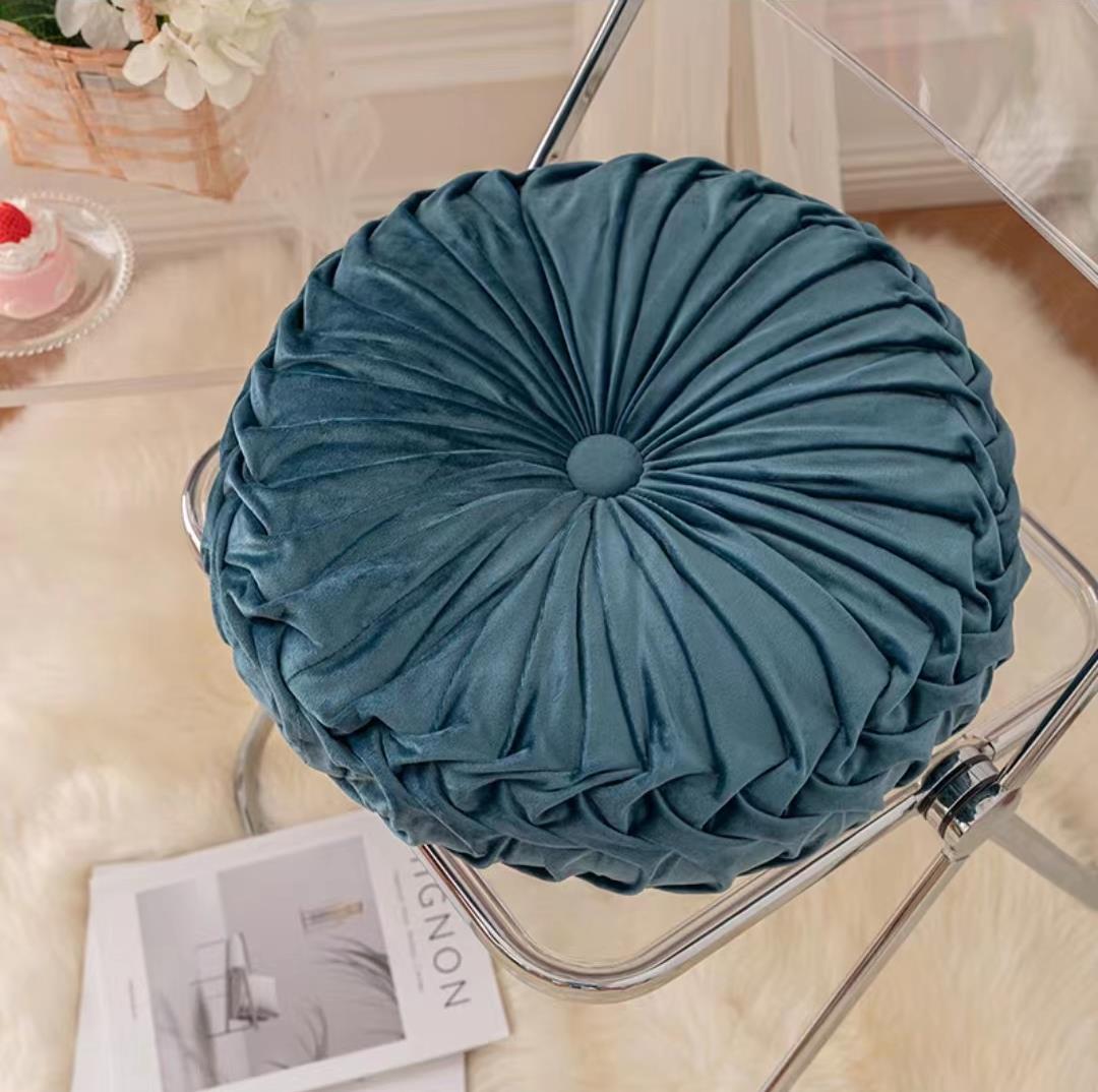 35x35cm Round Velvet Seat Cushion