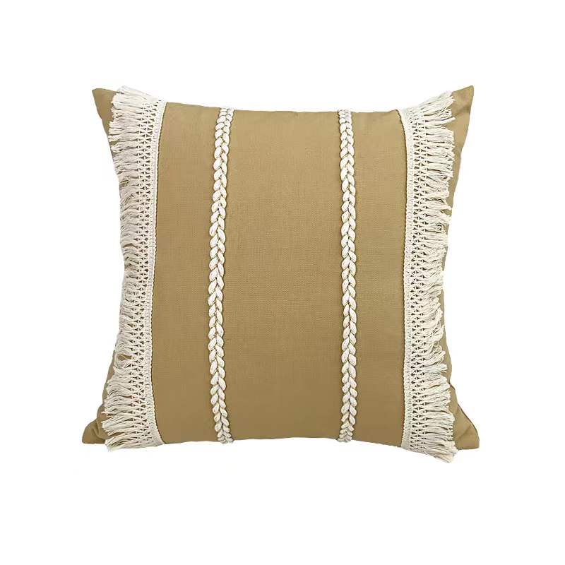 Boho Linen Cotton Pillow Cover