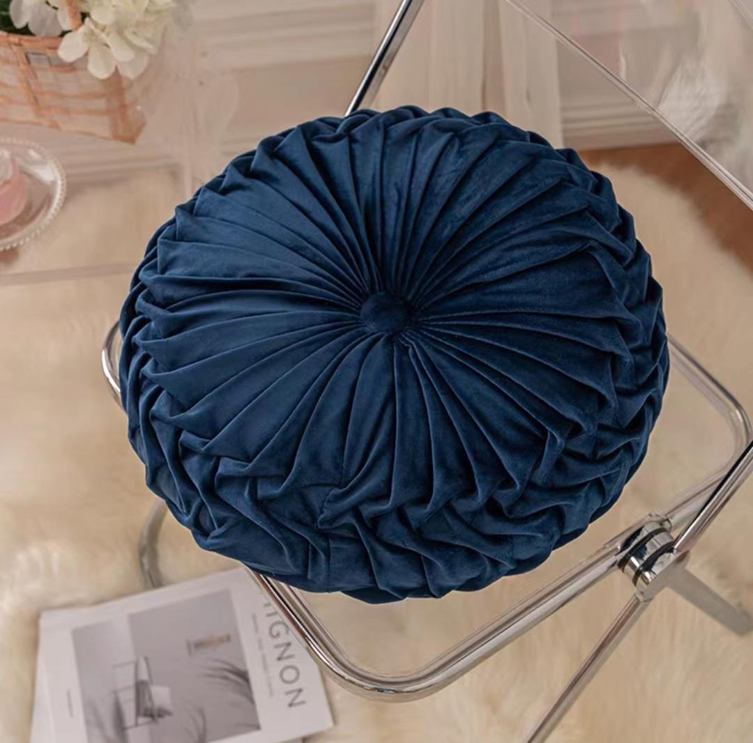 35x35cm Round Velvet Seat Cushion