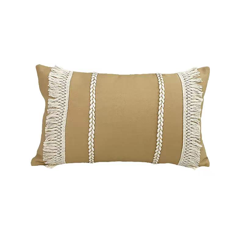 Boho Linen Cotton Pillow Cover