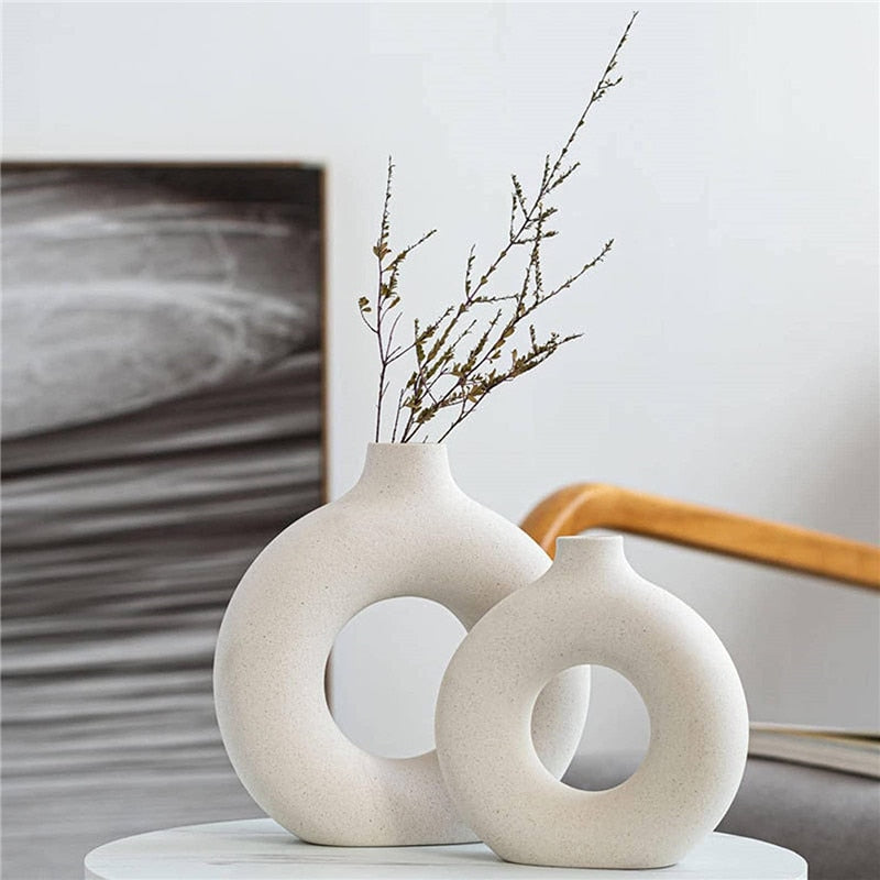 Nordic Circular Hollow Vase